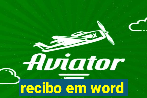 recibo em word